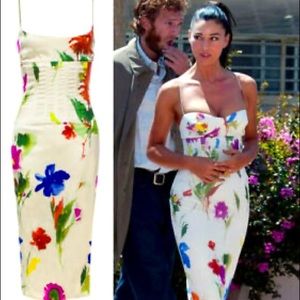 Dolce & Gabbana Floral Silk Corset Dress Size 42/6 US